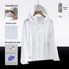 2025 Unisex Summer Ice Silk UV Protection Jacket with Detachable Brim - Quick-Drying, Breathable for Fishing