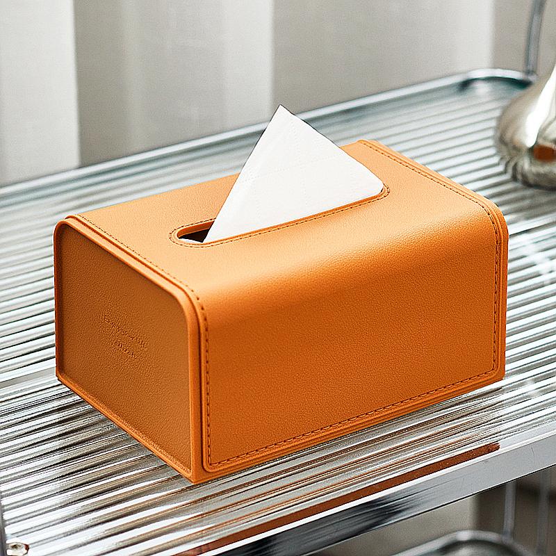 Household Waterproof Paper Box Desktop Napkin Storage Container Wide Mouth Tissue Boxes Practical Storage Supplies