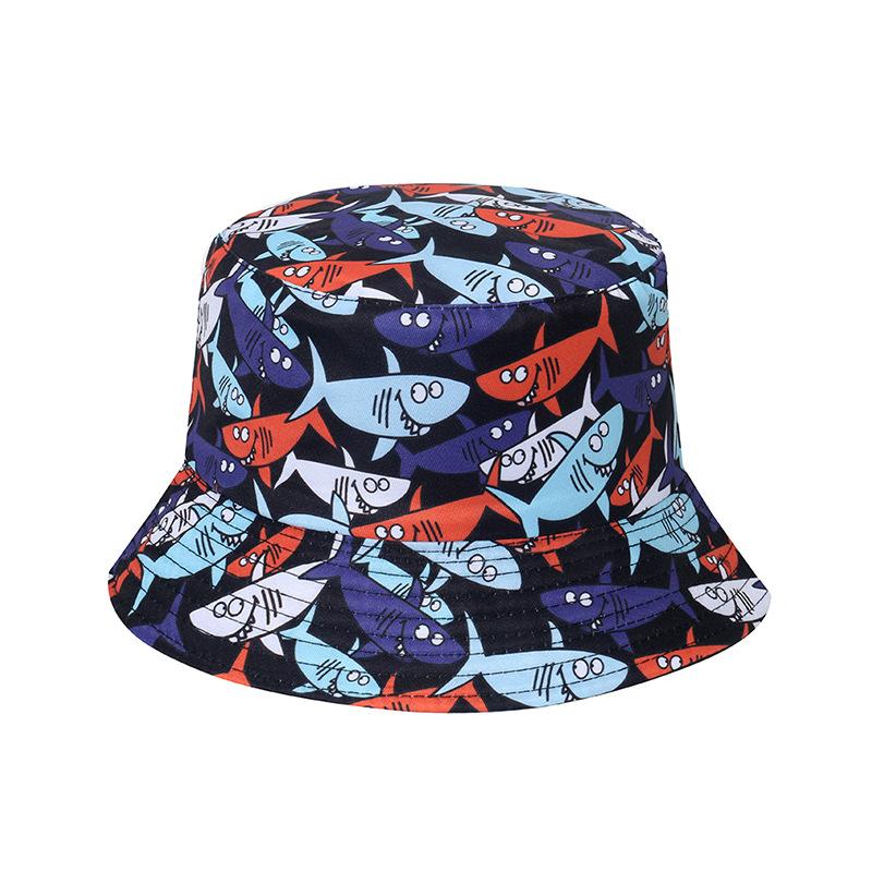 Versatile Style Hat Printing Womens Sunshade Short Brim Fishermans Hatscaps