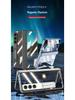 Samsung Z Fold5 Phone Case: Electroplated Transparent Hinge, Foldable Full Coverage with Bracket Protection.