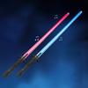 Cool Lights Glow Stick Durable 3 Modes Smooth Edges Kids Adults Luminous Lightsaber Toy with Battle Sounds