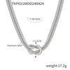 European & American Titanium Steel Snake Chain Knot Jewelry Set