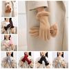 Solid Color Full Fingers Mittens Windproof Women Winter Gloves Fashion Cycling Mittens  Girls