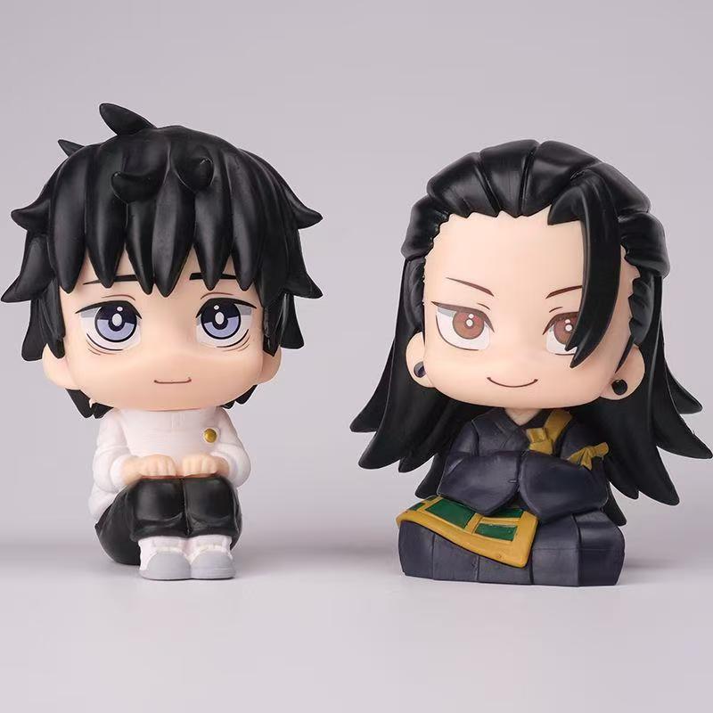 

2Pcs 10cm Jujutsu Kaisen Anime Figure Geto Suguru Yuta Okkotsu Sitting Cute Figure Model Doll Desktop Decoration Birthday Gift No box