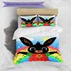 3pcs Bing Pattern Bedding Set Duvet Cover Set Includes Duvet Cover &pillowcases, Perfect All Season Bedroom Decoration & Gift