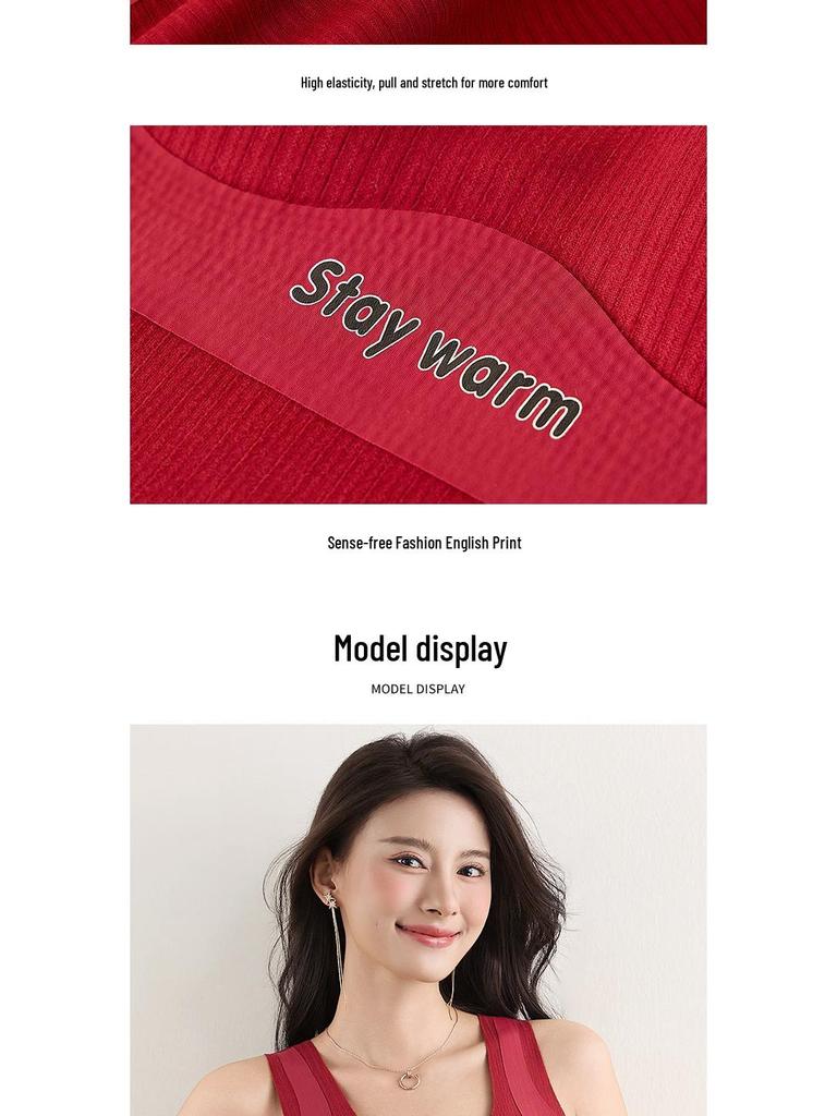 2025 Autumn/Winter Women's Shaping Vest with Breast Pads - Slim, Warm Base Layer Top