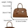 Large Minimalist Tote Bag Women Soft Pillow Shape PU Shoulder With Zip Multiple Interior Pockets
