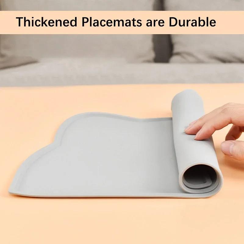 Silica Gel Dog Accessories Pet Feeding Dog and Cats Bowl Food Mat Puppy Feeder Tray Water Mat Feeding & Watering Supplies Home