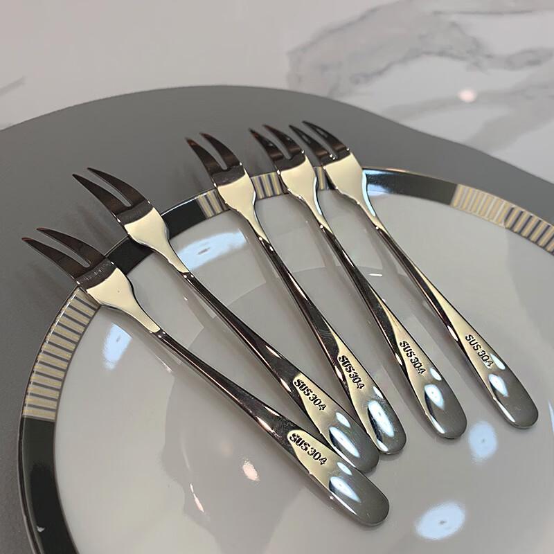 

Ru Han 10-Piece Stainless Steel Fruit Fork & Dessert Spoon Set