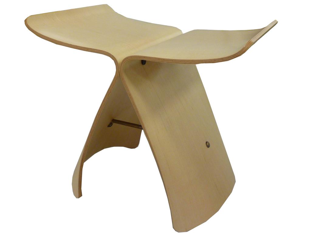 Tendo Mokko Butterfly Stool Maple S-0521 MP-NT