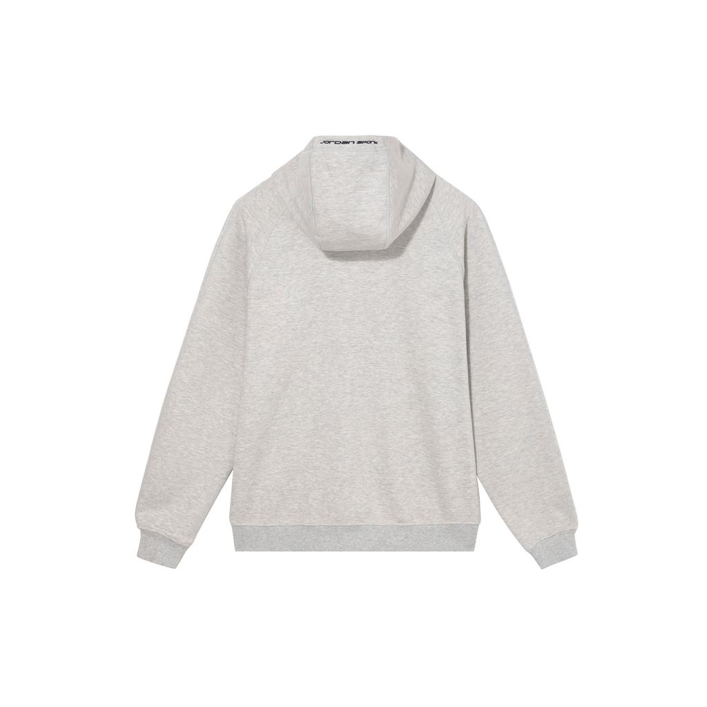 Jordan Sporthoop FW24 Dri-FIT Módní Minimalistická Mikina na zip s kapucí Pánská mikina Melírovaně šedá Černá FV8603050