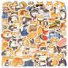 50 PCS Shiba Inu Akita Stickers Set Cute Funny Cat & Dog Adhesive Decals for Laptop Planner Scrapbook DIY Decoration