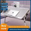 Adjustable Folding Bed Desk for Laptop and Bay Window Use