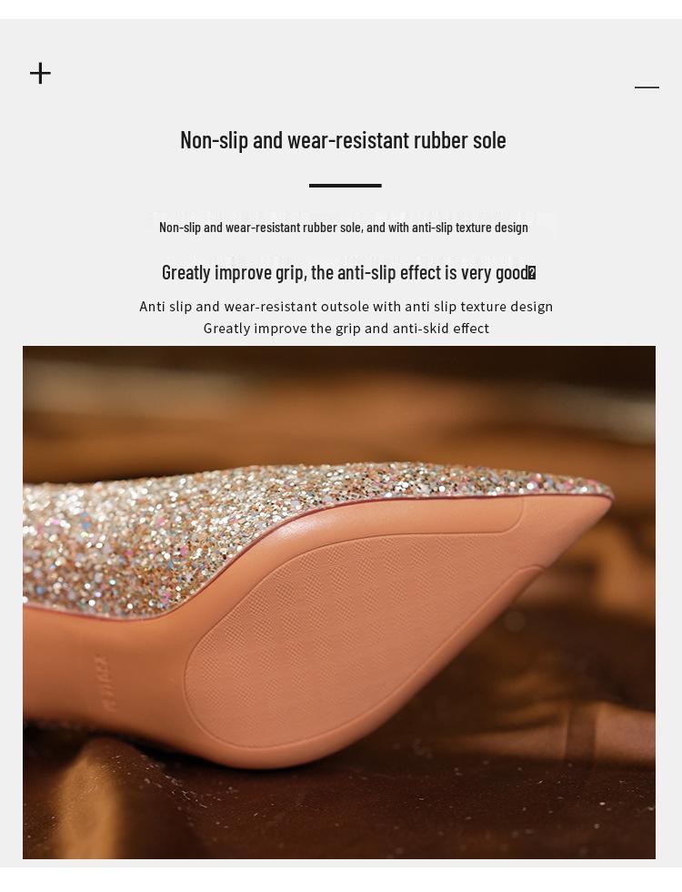 French Bow Gradient Sequin Crystal Socialite Wedding & Bridesmaid Heels