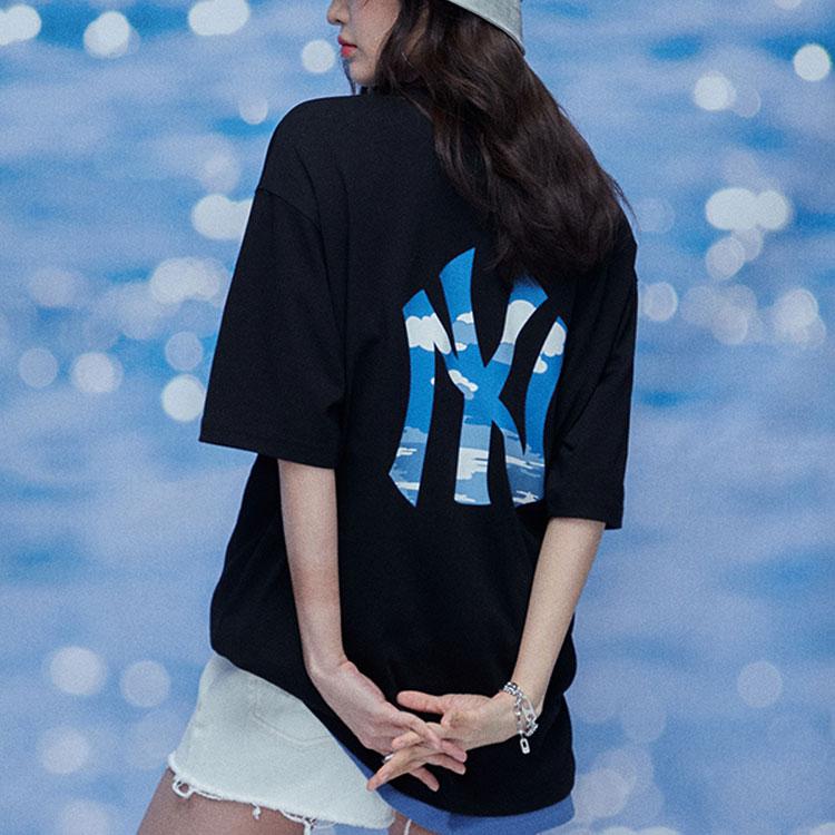 New MLB New York Yankees T Shirt Unisex Black 31TSHC131-50L