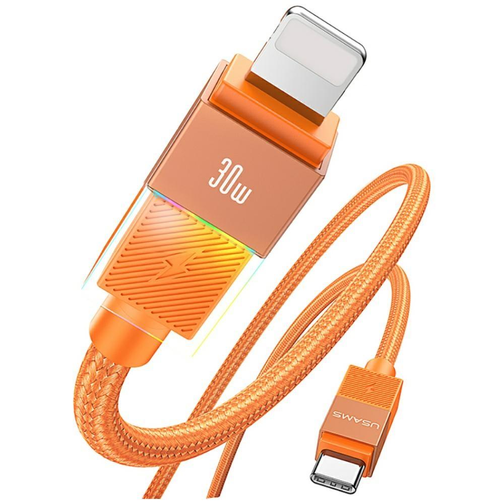 Kabel USAMS SJ776 PD 30W USB-C/Lightning 1,2 m annish