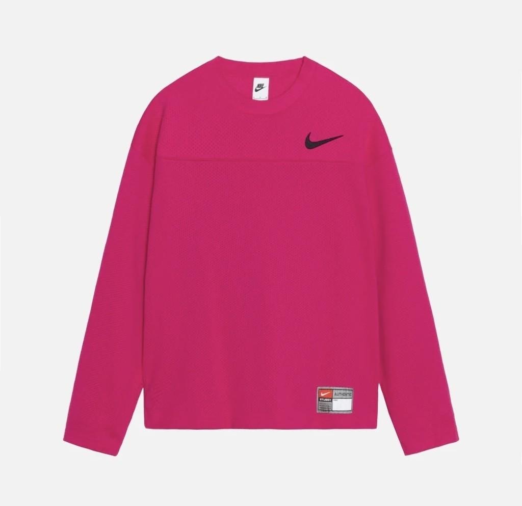 Nike Stussy Long Sleeve Top Pink