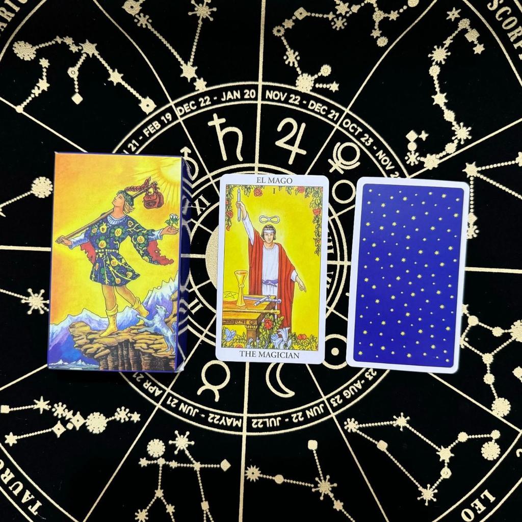 Hot Sell Rider Waite Tarotkort Spådom Personlig Bruk Tarotstokk Full Engelsk Spansk Versjon Orakelkort for Jente Brettspill