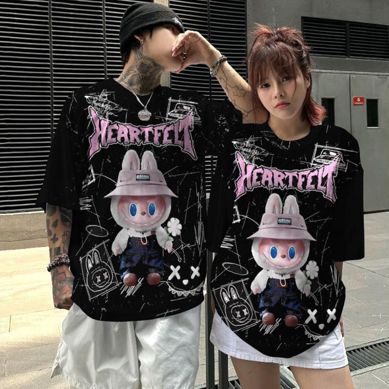 Women's Fashion Casual Summer Spring Solid Color Print Short Sleeve O-Neck Blouses & Shirts