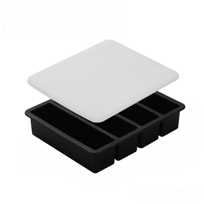 1pc Silicone Freezer Tray with Lid Durable Kitchen Storage Container for Soup BrothSauces Stackable Prep Freezing HomeDaily Use