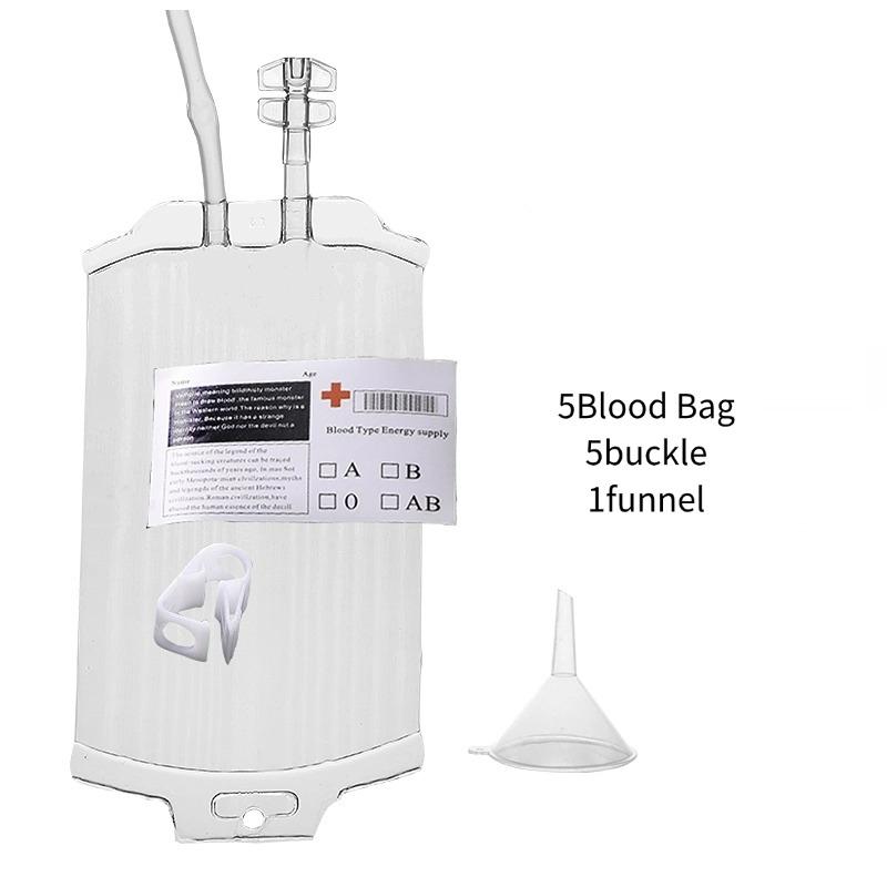 Halloween Blood Bag Set Creative Cocktail Cups Edible Blood Bag Juice Bags Drink Decoration Bags Party Halloween Tools