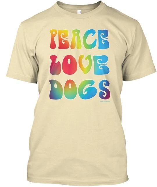

Peace Love Dogs Tie Dye TTshirt Made in the USA Size S to 5XL L