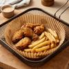 100Pcs Oil Absorbing Fryer Liners High Temperature Tolerant Baking Paper Liners  For Cooking