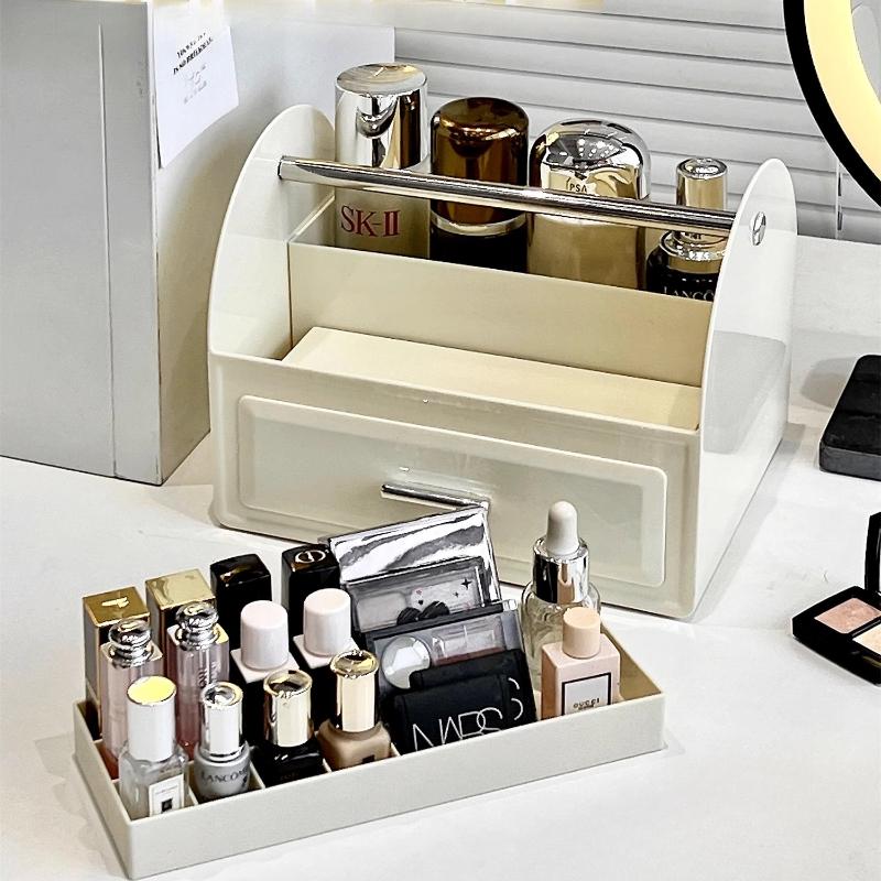 Scatola Organizer per Cosmetici Cassetto da Scrivania Scaffale a Strati Organizer per Trucco Tavolo Lussuoso Scomparto per Rossetto Profumo Scaffale portaoggetti