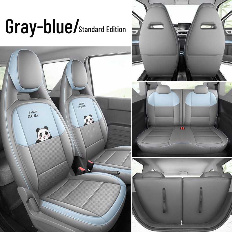2026 Panda Mini Energetic Bear Car Seat Cover - Full Coverage Cartoon Cushion