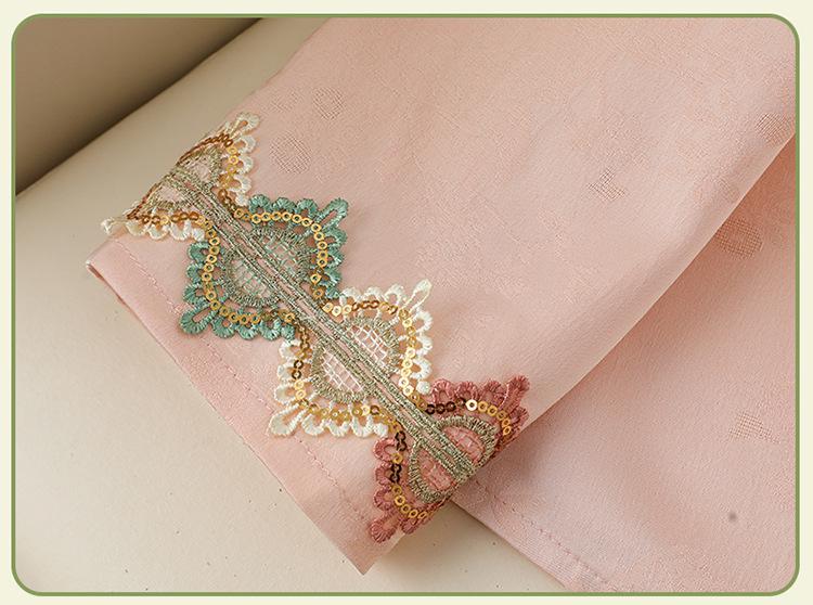 2026 Chinese Style Embroidered Stand Collar Women's Long Sleeve Shirt
