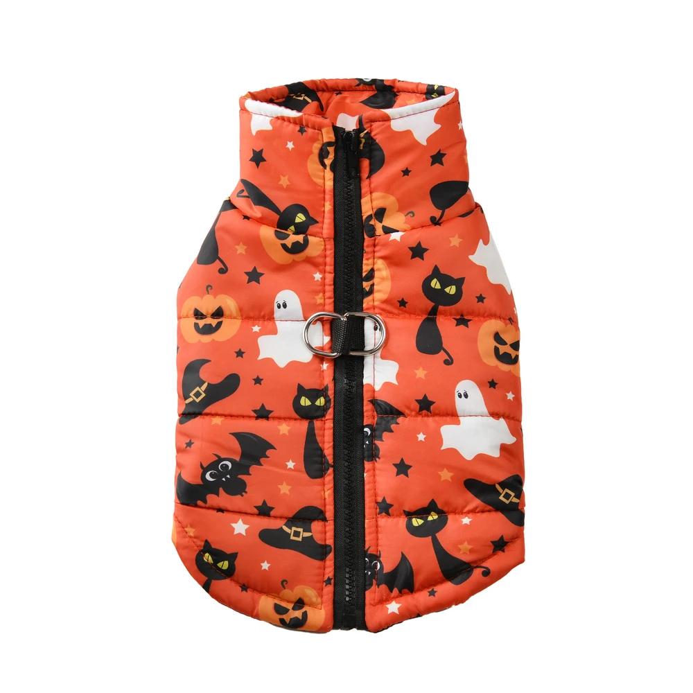 Halloween Hundejakke Kjæledyrklær For Små Mellomstore Hunder Katter Festival Cosplay Kostyme Morsom Valpefrakk To-benet Chihuahua Vest