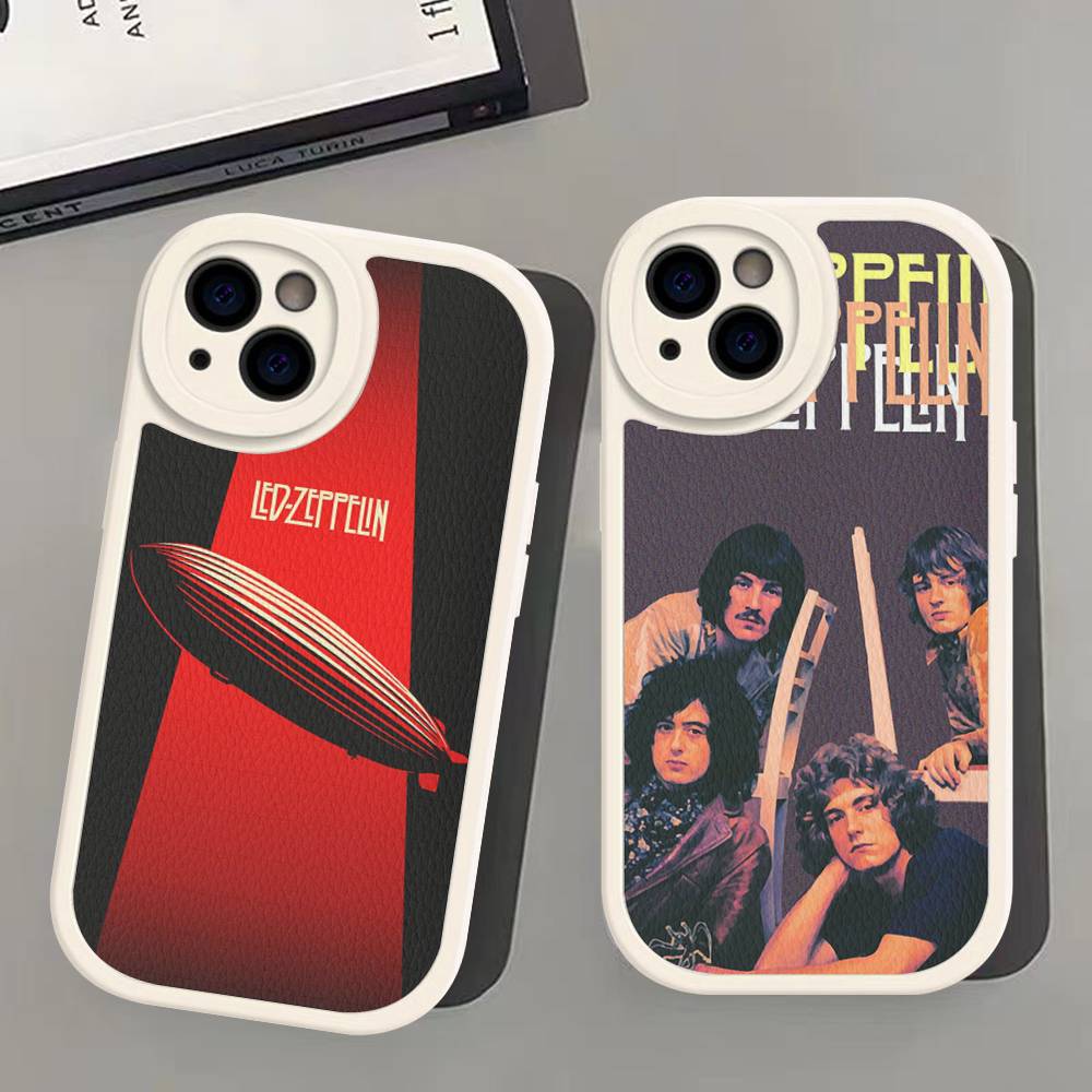 Rock Band L-Led Zeppelin For IPhone 16 15 14 16E 13 12 11 Pro Max Plus Phone Leather Case