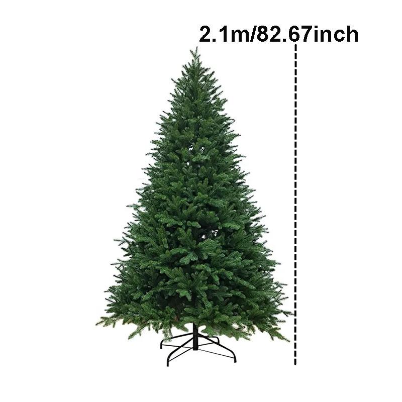 2.1/2.4/3m Large Christmas Trees Set DIY Christmas Tree Decoration Home Decor Party Holiday Ornament Red Christmas Tree Dropship