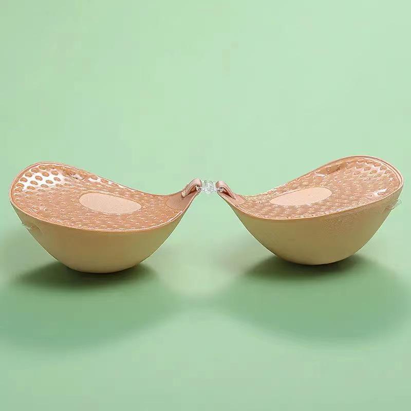 

Утолщенные ремешки для чашек для маффинов: Дышащий бесшовный невидимый бюстгальтер с защитой от выливания и нескользящей собирающей поддержкой, идеально подходит для увеличения маленькой груди. B