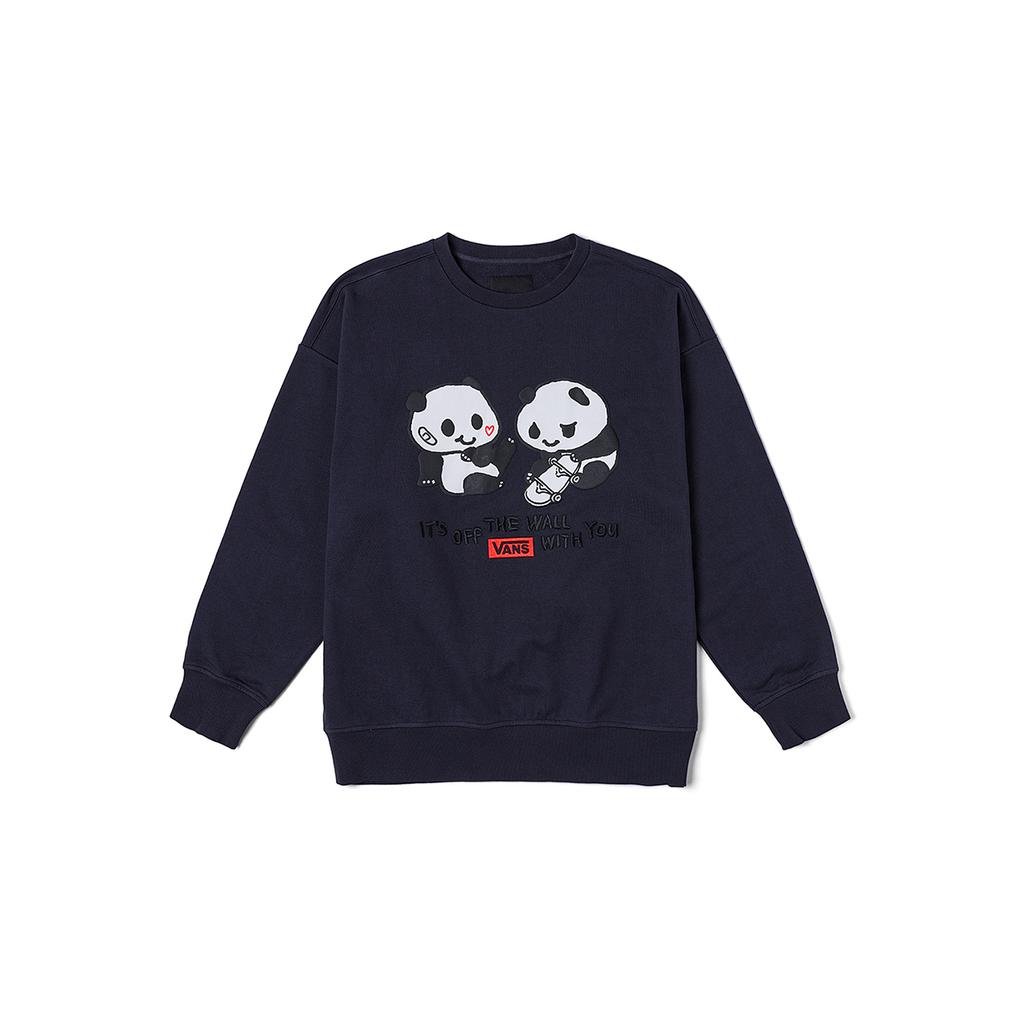 Vans Casual Comfortable Animal Pattern Sweatshirt Unisex Sweatshirt Dark-Blue VN000NF4JDU