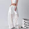 Lace Cargo Pants Women Clothes Fashion Hip Hop Vintage Sexy Streetwear Women Clothes Casual Wide-leg Sweatpants Women Trousers