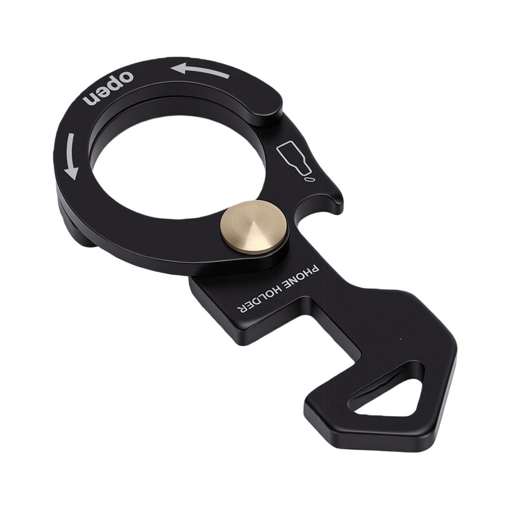 Car Keychain Clip Multifunctional Aluminum Alloy Phone Stand Bottle Opener Rope Buckle