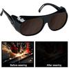 Automatic Auto Darkening Safety Polycarbonate Wide Temple Design Windproof Impactproof Welding Glasses Welder Protective Tool