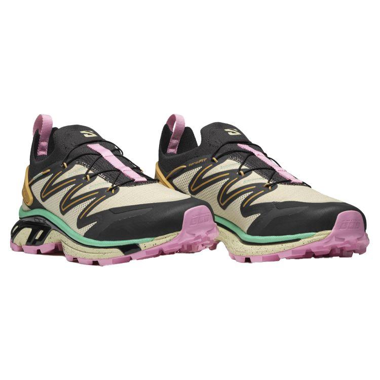 SALOMON XT-Rush 2 Color Block Comfortable Fabric Shock Absorbing Non-Slip Increased Height Low-Top Trail Running Shoes Unisex Sneakers Yellow 471377