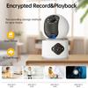 Dual Image WiFi Camera HD Smart Home Security Monitor Night Vision Surveillance Camera (No Memory Card)
