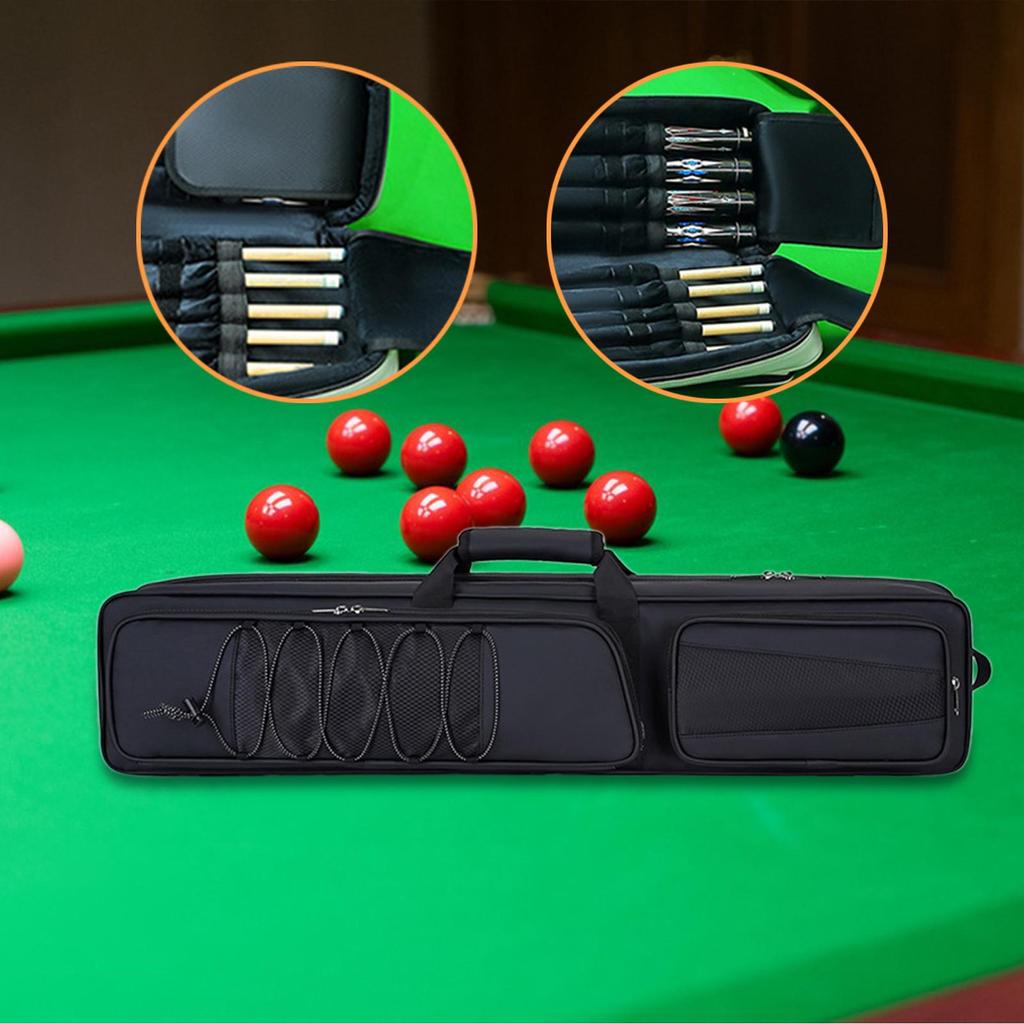 Billard-Queue-Koffer 4x5, tragbare Tragetasche für Billardqueues