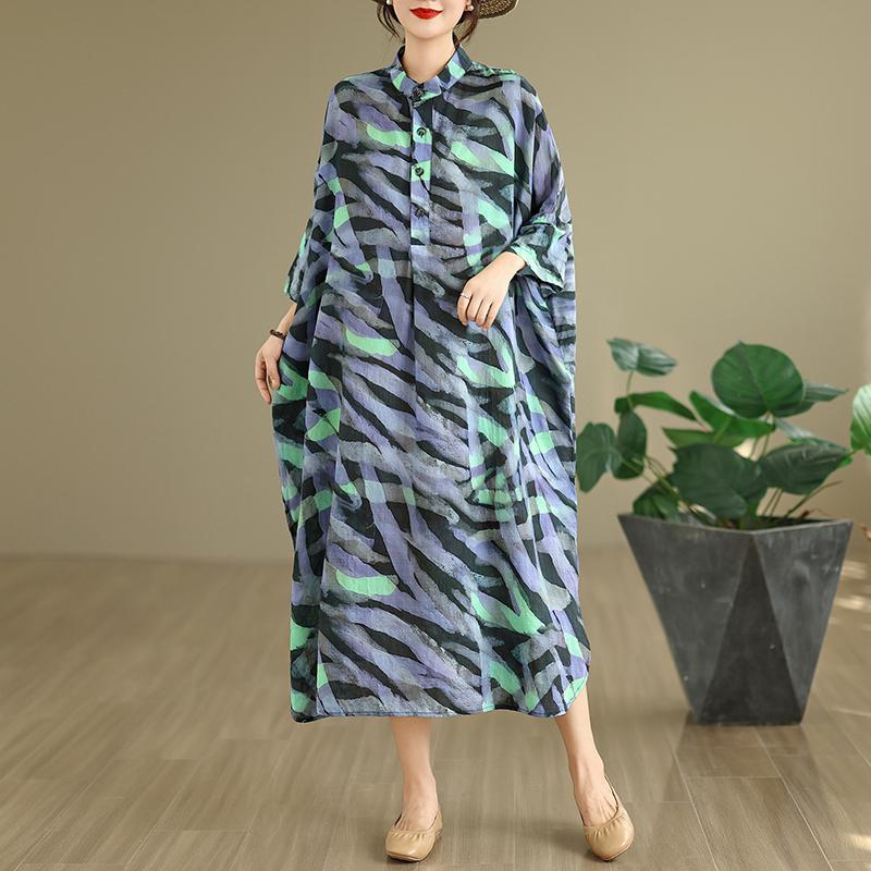 

DIMANAF 2025 Женское Весеннее Длинное Платье Большого Размера Свободное Базовое С Принтом Винтажное Повседневное Цветочное Оверсайз С Длинным Рукавом Макси One Size