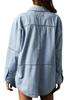European-American Slim Fit Lapel Denim Jacket for Women