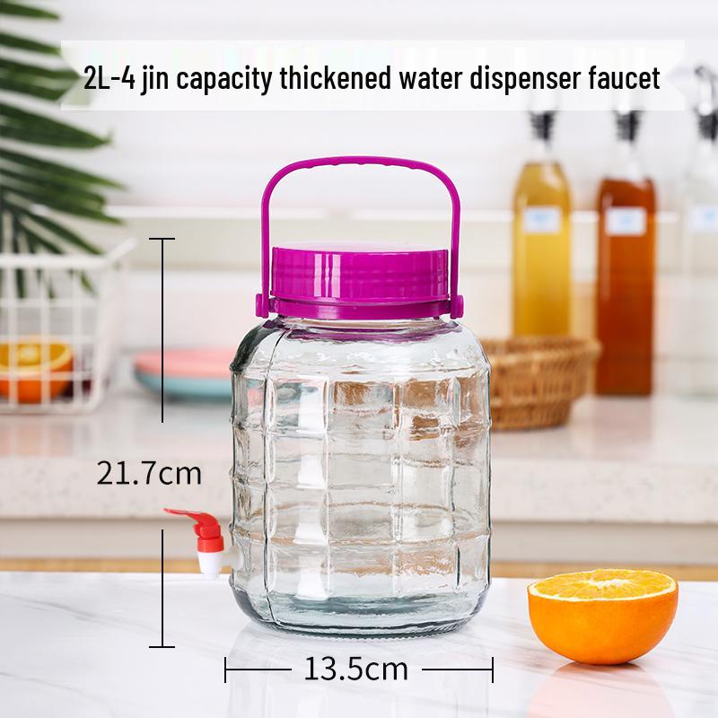 Large Capacity Sealed Glass Jar: Perfect for Wine, Kimchi, Pickling, and Brewing