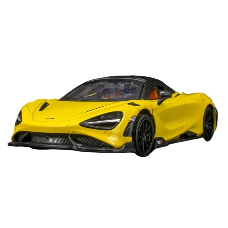

NEW 1/24 McLaren 765LT Supercar Alloy Model Car Toy Diecasts Metal Casting Sound and Light Car Toys for Children Vehicle жёлтый