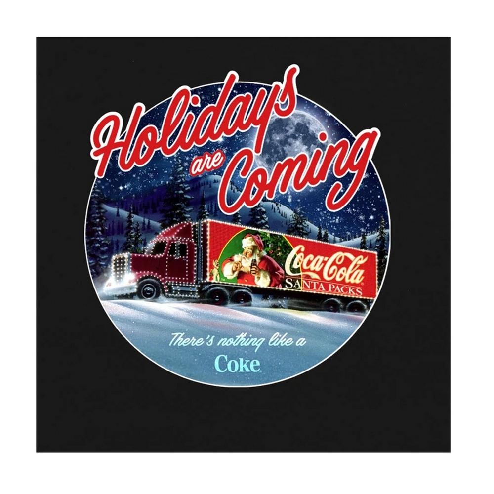 Unisexové tričko pro dospělé s nápisem Coca-Cola Holidays Are Coming