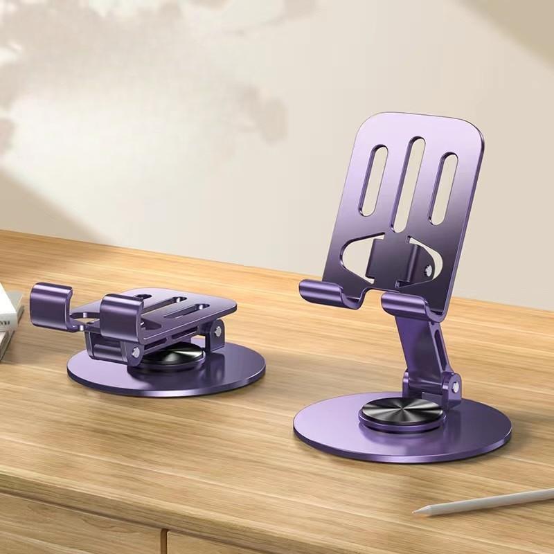 Support universel rotatif à 360 degrés pour téléphone et tablette, entièrement en métal, anti-stress