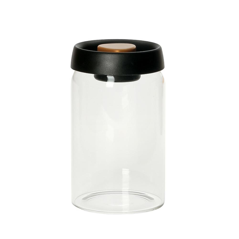 Manual Vacuum Sealed Coffee Bean Tank Glass Air Extraction Airtight Container  Cereals