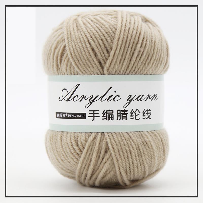 4-trådig akrylfibergarn för handstickning, blandgarn, virkning, halsduk, DIY-garn, handgjorda sybehör