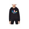Adidas Originals Logo Print Hoodie Long Sleeve Kids tops Gray H32388